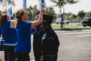 Band mom helping get students ready